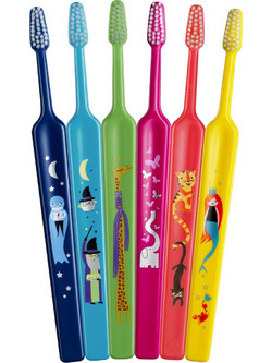 Tepe Kids Zoo Soft Παιδική Οδοντόβουρτσα Κόκκινη