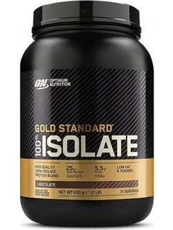 Optimum Nutrition Gold Standard 100% Isolate Chocolate Πρωτεΐνη Ορού Γάλακτος Γράμμωσης 930gr