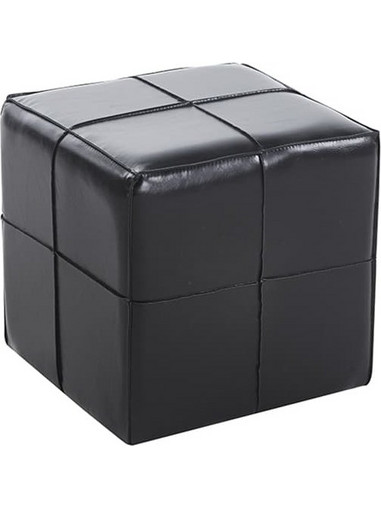 ENZO BLACK PU ΣΚΑΜΠΟ 31X31X31εκ