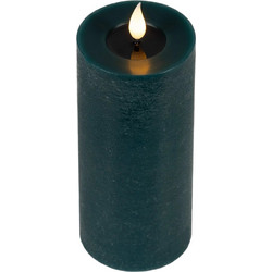 LED Κερί από Κερί Wax με Ρεαλιστική Φλόγα Emerald Φ8x20