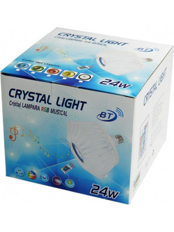 CRYSTAL LIGHT ΠΟΛΥΧΡΩΜΗ ΛΑΜΠΑ ΗΧΕΙΟ TY-49007