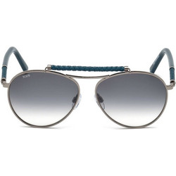 Tod's TO0203 14B Γυναικεία Γυαλιά Ηλίου Aviator Μεταλλικά Γκρι με Μαύρο Polarized Φακό