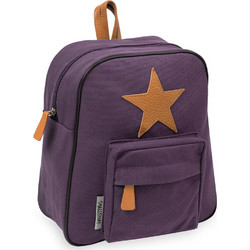 Smallstuff Σχολική Τσάντα Canvas Aubergine