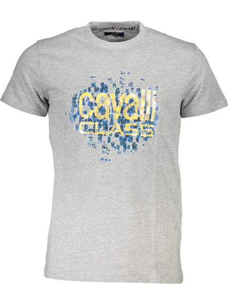 Cavalli Class Short Sleeve T-shirt Men Grey QXT61XJD060_3FC7E28_GRIGIO0496