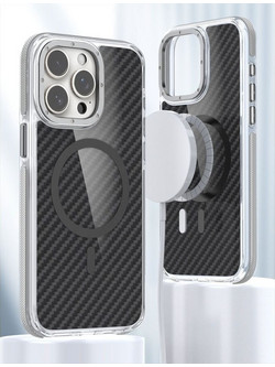 Fiber Θήκη iPhone 17 Pro / 18 Pro με MagSafe Gray