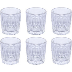 Guzzini VANITY Set of 6 Glasses Shot Glasses clear