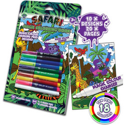 Splat Planet Safari Magic Colouring Book (Μαγικό Βιβλίο Ζωγραφικής με Άγρια ζώα)