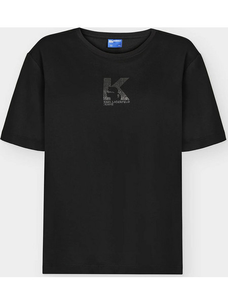 KARL LAGERFELD KLJ REG K LOGO TEE B3W17018-999 Black