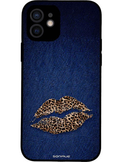 Sonique Diva Series Back Cover Denim Leopard (iPhone 12)