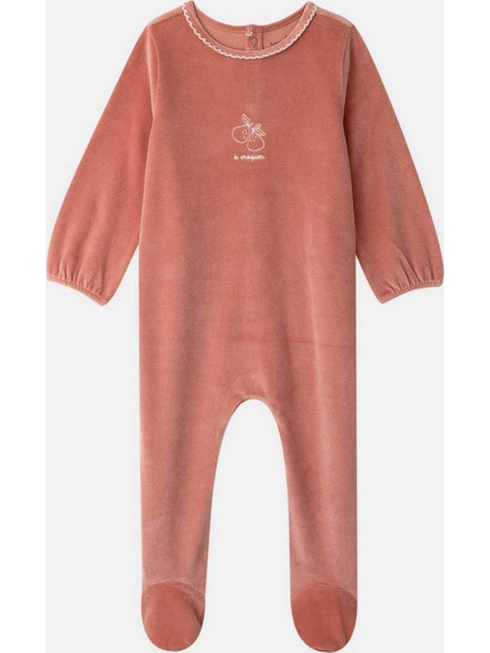 DPAM βρεφική ολόσωμη πιτζάμα για κορίτσια Velvet Pear - 380870 Σάπιο Μήλο