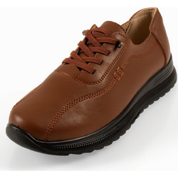 Γυναικεία slip-on με ελαστικά κορδόνια ταμπά και ανάγλυφη χοντρή σόλα