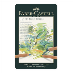 Faber-Castell Pasetl Pitt Κασετίνα Ξυλομπογιές Σετ 12τμχ