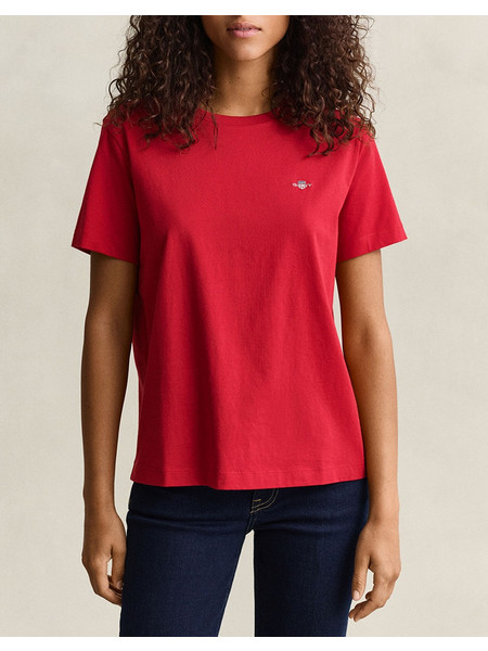 GANT ΜΠΛΟΥΖΑ ΚΜ REG SHIELD SS T-SHIRT 3GW4200200-630 Red