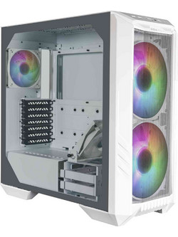 Cooler Master H500 HAF White Gaming Midi Tower Κουτί Υπολογιστή RGB με Πλαϊνό Παράθυρο