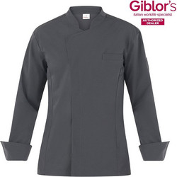 Σακάκι Σεφ Giorgio Slim Fit Γκρι Τεχνολογία Sorona(R) 24P08G961 Γκρι Giblor's