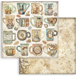 Stamperia Χαρτί Scrapbooking 30,5X30,5cm Διπλής Όψης Alterego Cups