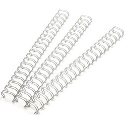 ΣΠΙΡΑΛ GBC ΜΕΤΑΛΛΙΚΑ 21 LOOPS (2:1) 6mm 100τεμ WHITE