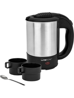 Clatronic WKR 3624 Ανοξείδωτος Βραστήρας 0.5lt 1000W Ασημί Μαύρος
