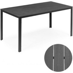 ModernHome MultiGarden Τραπέζι Κήπου Polywood Γκρι 156x78cm SAK-156-GREY