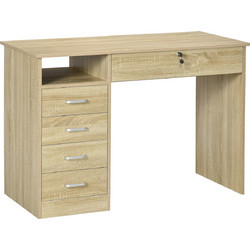 HOMCOM Ξύλινο Γραφείο Λευκό 110x50x76cm 836-465AK