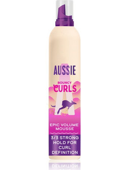 Aussie Bouncy Curls Epic Volume αφρώδες σκληρυντικό μους για σγουρά μαλλιά 200 ml