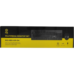 NG KBS-UM-04 Black Ασύρματο Σετ Πληκτρολόγιο & Ποντίκι