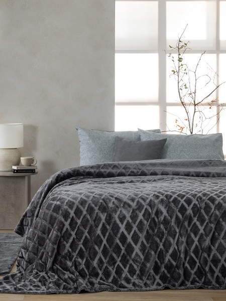 Κουβέρτα Fleece 220x240 NADINE COAL