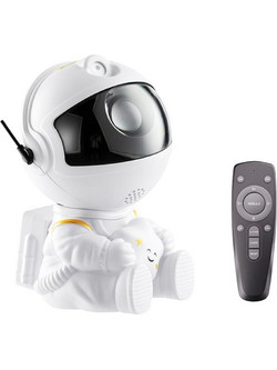 XO Παιδικό Φωτιστικό Projector Astronaut Sky με Προβολή Αστεριών Λευκό 8.5x5x7.6εκ