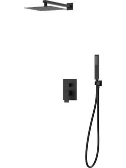 Sparke Equal 01 Black Matt - Εντοιχιζόμενο Σύστημα Ντους 2 Εξόδων