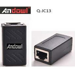Υποδοχή καλωδίου δικτύου RJ45 Q-JC13 ANDOWL Μαύρο 6 τεμαχίων - Andowl