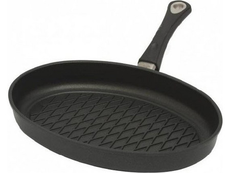 Amt Gastroguss-3524BBQ (35x24x5 cm) Τηγάνι Bbq Οβάλ Αντικολλητικό