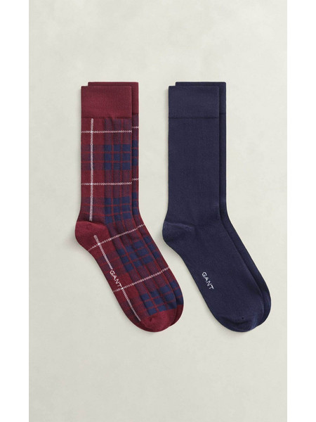 Gant Ανδρικές Κάλτσες Ψηλές Μπορντό 2Pack 9960398