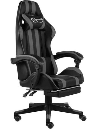 vidaXL 20530 Καρέκλα Gaming Δερματίνης με Υποπόδιο
