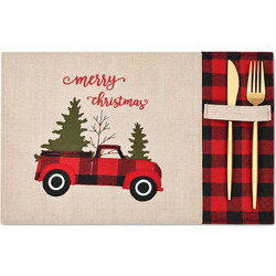 Σουπλά Υφασμάτινο Xmas Λινάτσα 43x32cm Xmasfest 1134230 93-4210