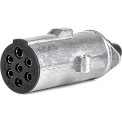 Amio - Πρίζα Κοτσαδόρου 24V 7PIN Type N Αλουμινίου Heavy Duty για Ασφαλή Σύνδεση & Καθημερινή Χρήση - 1 Τεμ. (04790/AM)