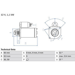 BOSCH Μίζα - 0986017770