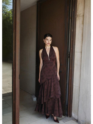 Ciel Concept Blair Maxi Φόρεμα Καφέ