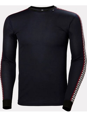 HELLY HANSEN Men's LIFA(R) Stripe Long-Sleeve Crew Base Layer - Navy FW26