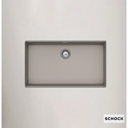 Schock Cristalite Manhattan 30080U-1451 Υποκαθήμενος Νεροχύτης Γρανίτη Ματ Concrete Beton 75x45.6cm