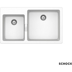 Schock Cristalite Manhattan Ένθετος Νεροχύτης Γρανίτη Ματ Superwhite 86x50cm 30291-1301