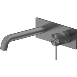 WALL BASIN/BATH MIXER WITH SPOUT