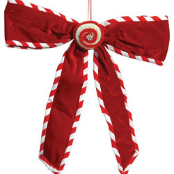 LianosXmas Κόκκινος Χριστουγεννιάτικος Φιόγκος 38cm D012030832-2RD