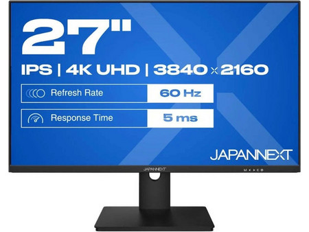 JAPANNEXT JN-IPS270UHD60F IPS HDR Monitor 27" 3840x2160 4K UHD 60Hz 8ms