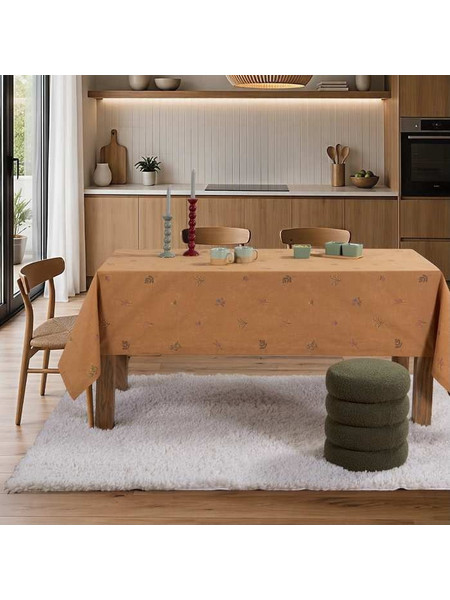 ΤΡΑΠΕΖΟΜΑΝΤΗΛΟ 140x140 (ELARIS MUSTARD) - NEF NEF ELARIS MUSTARD / 100% ΒΑΜΒΑΚΙ