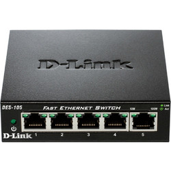 D-Link DES-105 Unmanaged L2 Switch με 5 Θύρες Ethernet 100Mbps