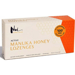 NUI Active Manuka Honey Καραμέλες με Πρόπολη & Σπόρο Σταφυλιού 45gr