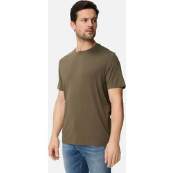 Camel Active ανδρικό T-shirt με monogram Regular Fit - C262NOS-409700-9T87 Λαδί