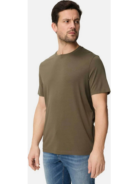 Camel Active ανδρικό T-shirt με monogram Regular Fit - C262NOS-409700-9T87 Λαδί