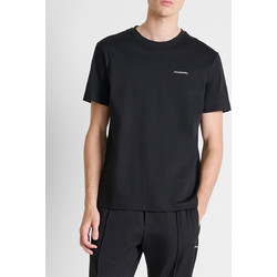 ANTONY MORATO MMKS02713FA100282 T-SHIRT REGULAR FIT IN JERSEY COTTON FABRIC WITH MATT PLASTIC LOGO ΜΠΛΟΥΖΑ ΑΝΔΡΙΚΟ KS02713FA100282-9000 Black