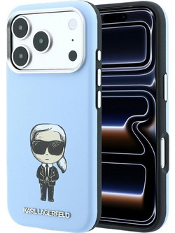 Karl Lagerfeld Smooth Ikonik Sketch Θήκη Blue (iPhone 18 Pro Max / 17 Pro Max)